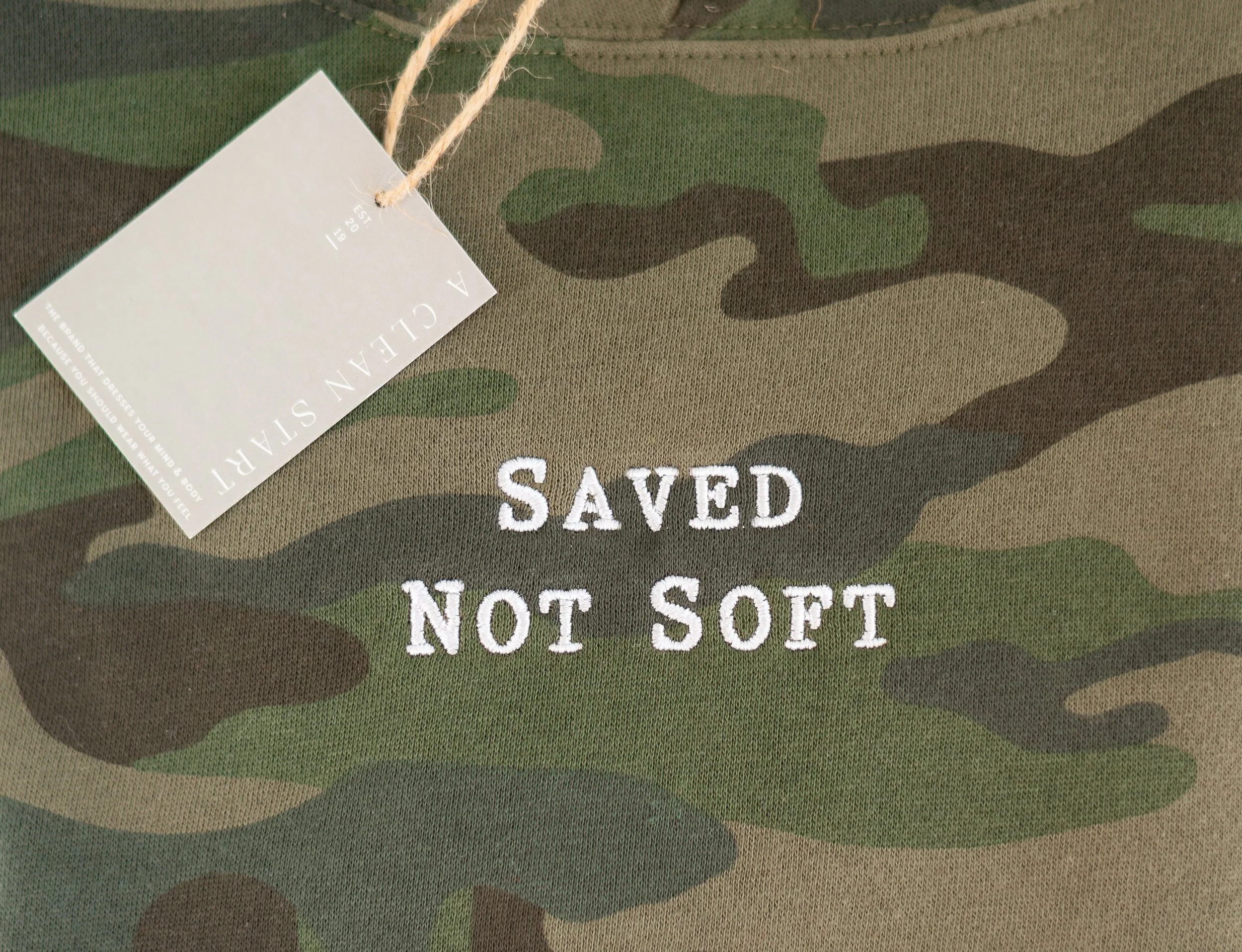 Saved Not Soft Unisex Lightweight Fitted Hoodie — A Clean Start